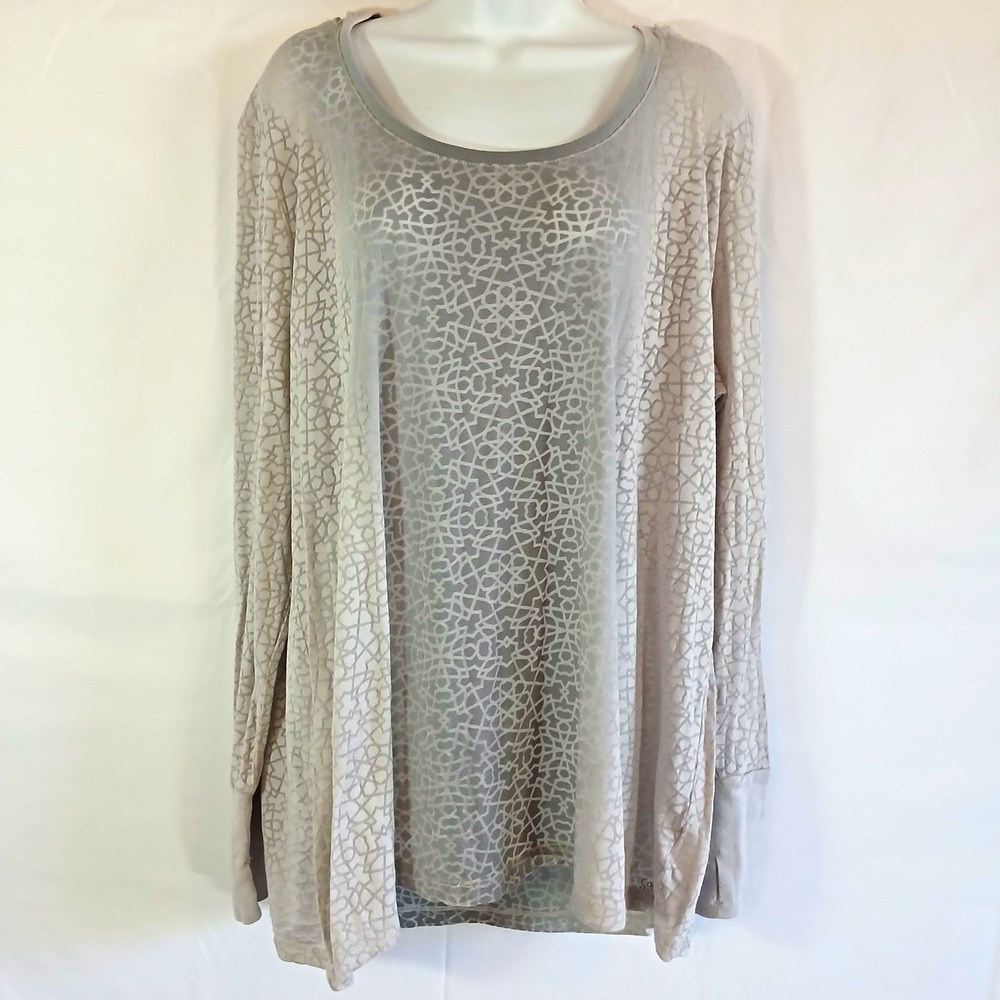 Calvin Klein Women's Performance Gray Hood Sz 3X Sport Athletic Casual Work